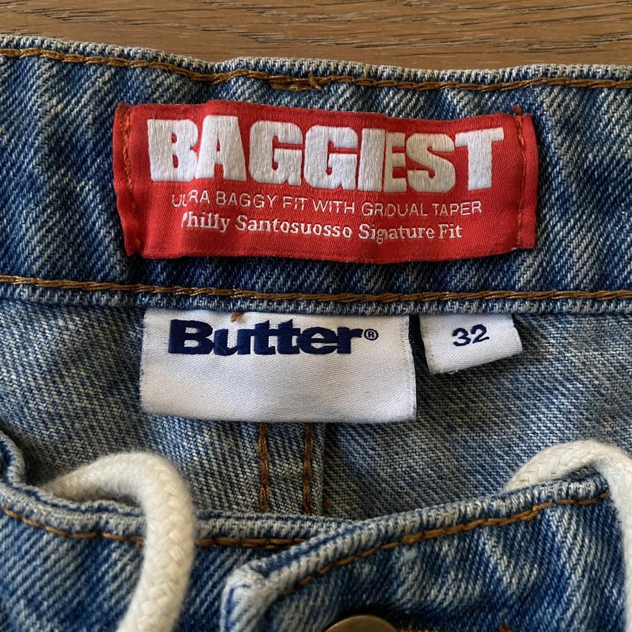 Insanely baggy light wash jeans by butter goods... - Depop