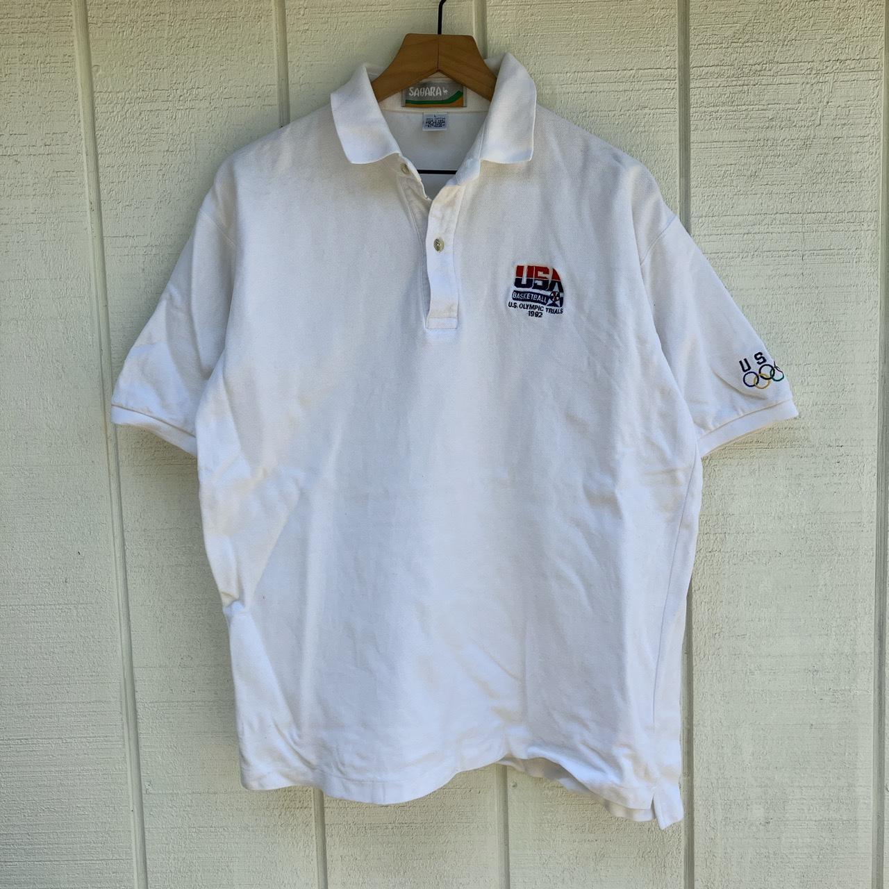 American Vintage Men's White Polo-shirts | Depop