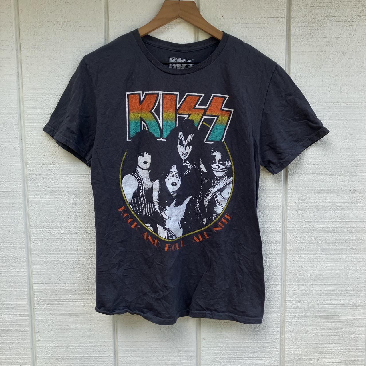 Y2K Kiss Rock And Roll All Nite Shirt🔥 No holes,... - Depop