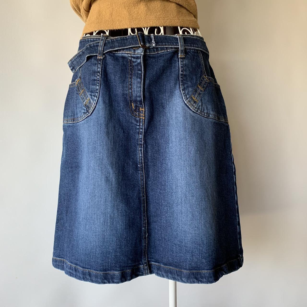 Etam Women's Navy and Blue Skirt
