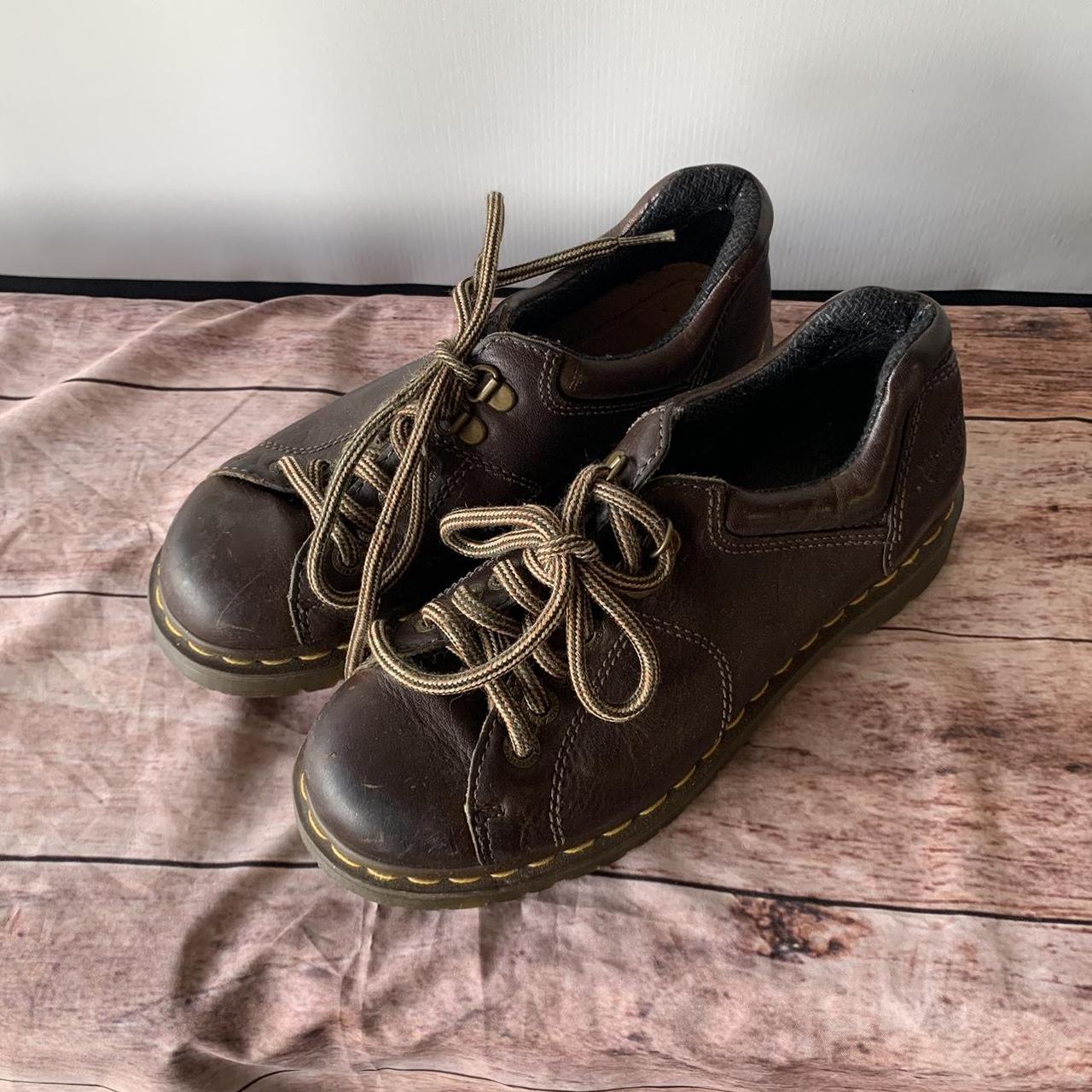 Brown doc martens shoes Perfect basic comfy... - Depop