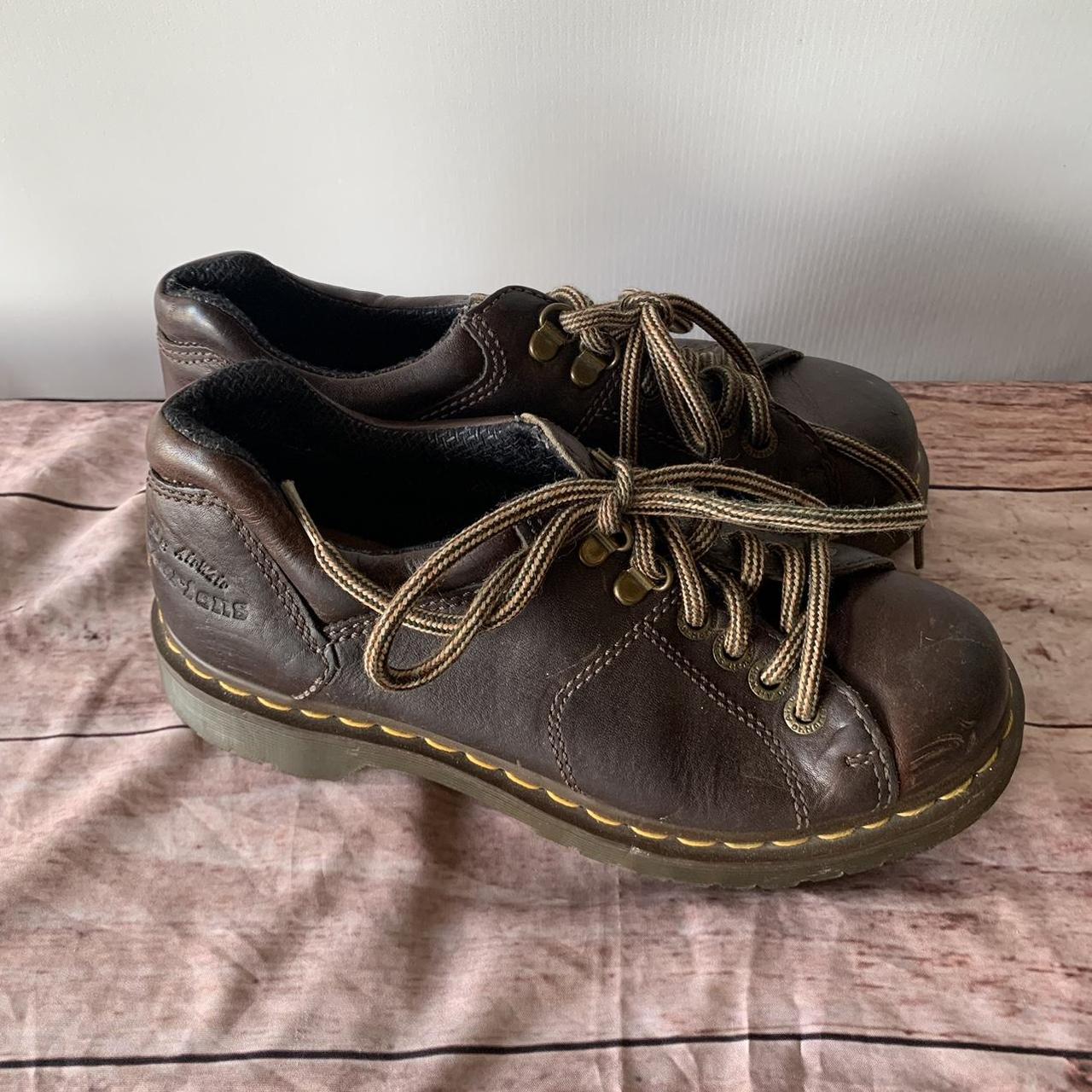 Brown doc martens shoes Perfect basic comfy... - Depop