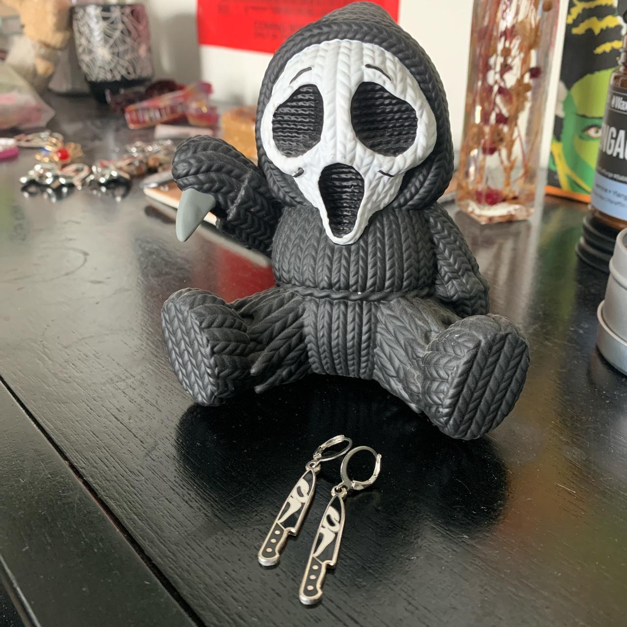scream/ghostface earrings from RATTLEHEAD CRAFTS... Depop