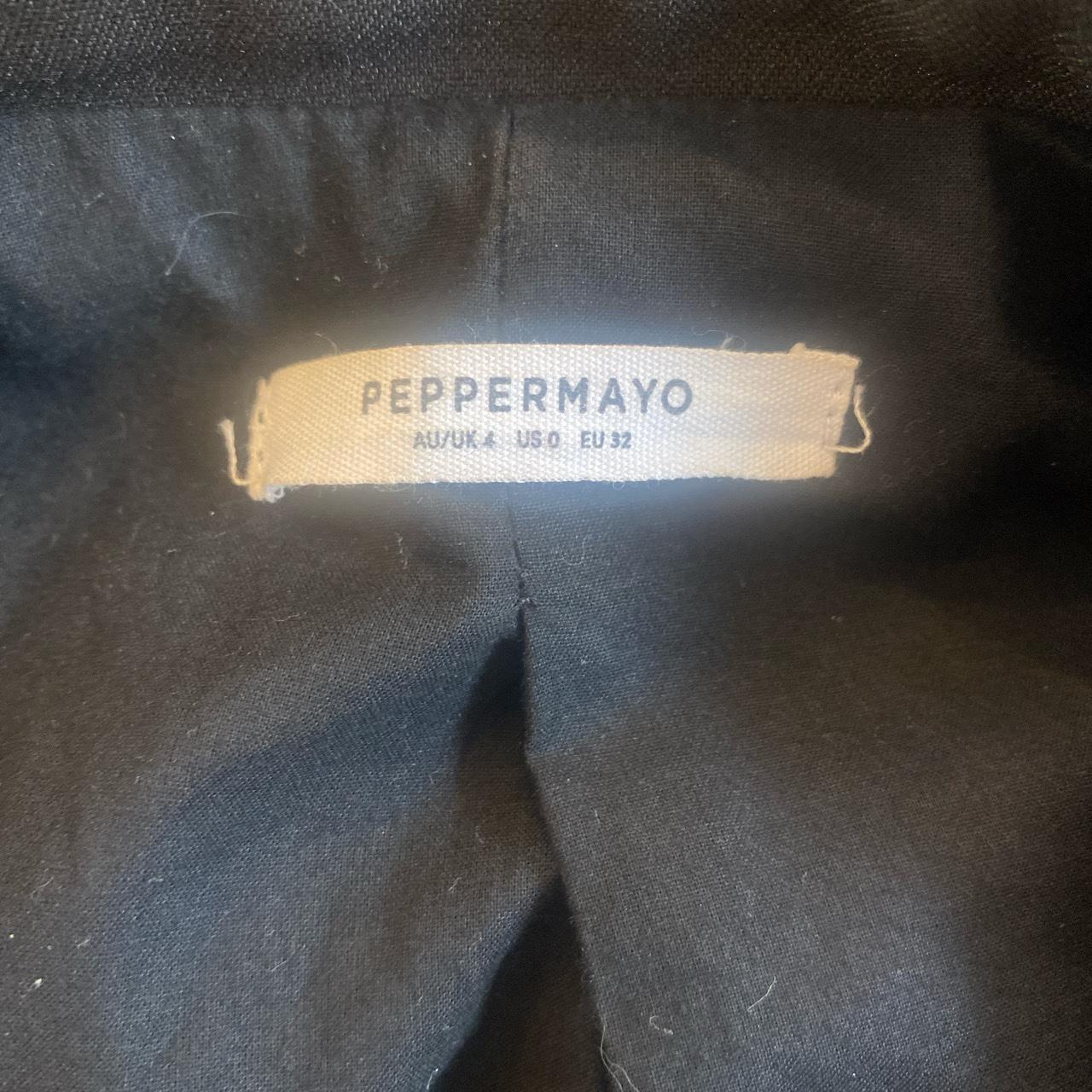 Black double breasted peppermayo blazer, excellent... Depop
