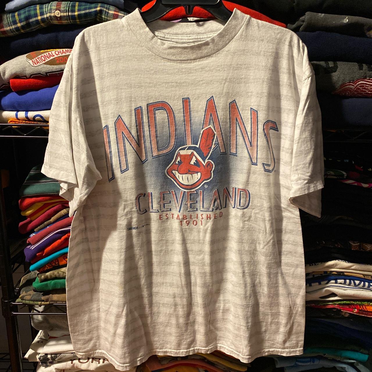 VINTAGE CLEVELAND INDIANS JERSEY Product - Depop