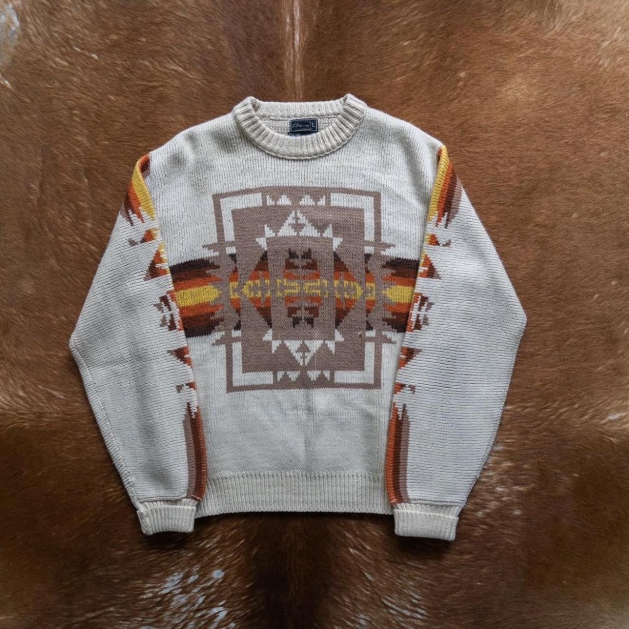 Pendleton Navajo newest Tribal Pullover Hoodie Vintage Size Large