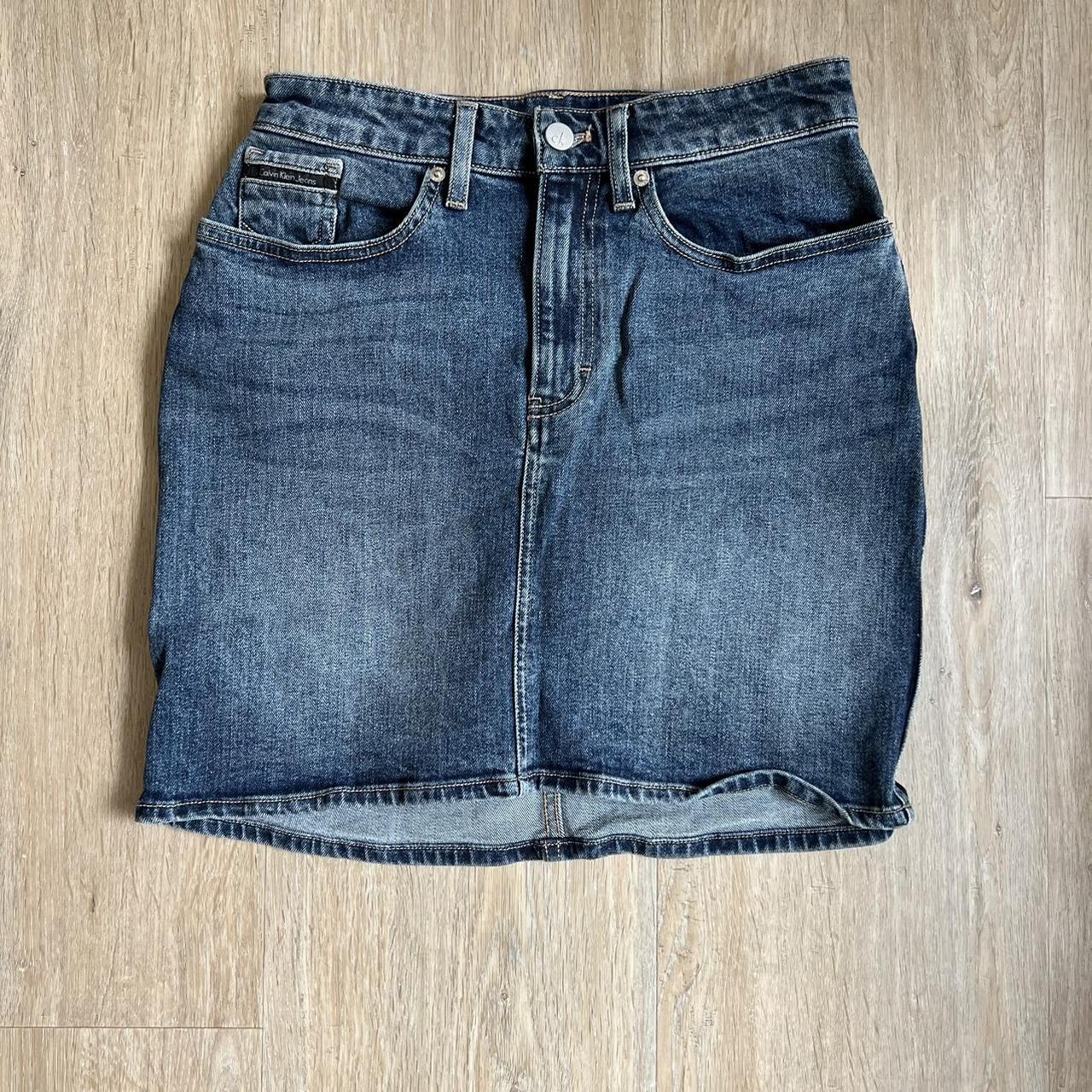 Calvin Klein Jeans - Women's denim high rise mini skirt 