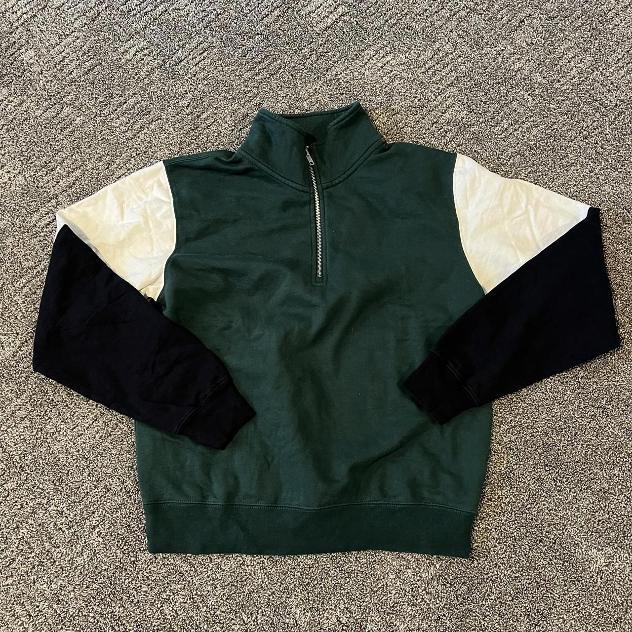 Brandy melville green quarter zip fashion