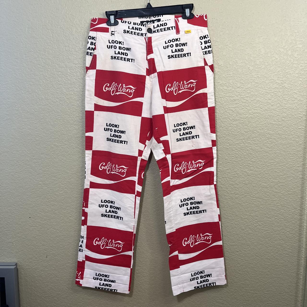 golf wang チノパン Golf Wang Flame Logo Chino Pants Brand New Size | Depop