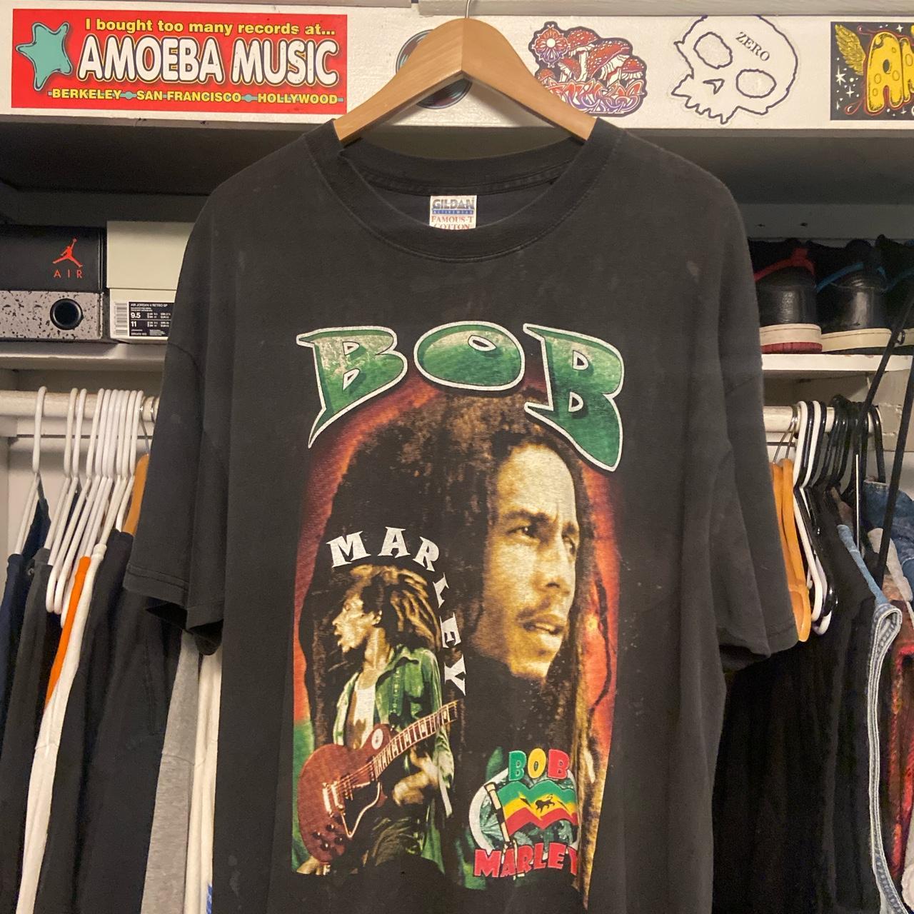 Bob Marley Rap Tee One Love *SLIGHT DRY ROT*... - Depop