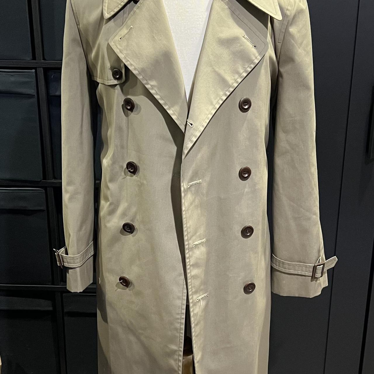 London Fog Long offers Trench Coat Men's Size 40 Regular Double Breasted British Khaki