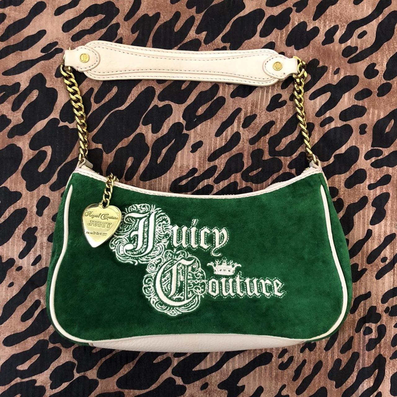 Rare HTF Juicy Couture mini shoulder purse💚 Super... - Depop