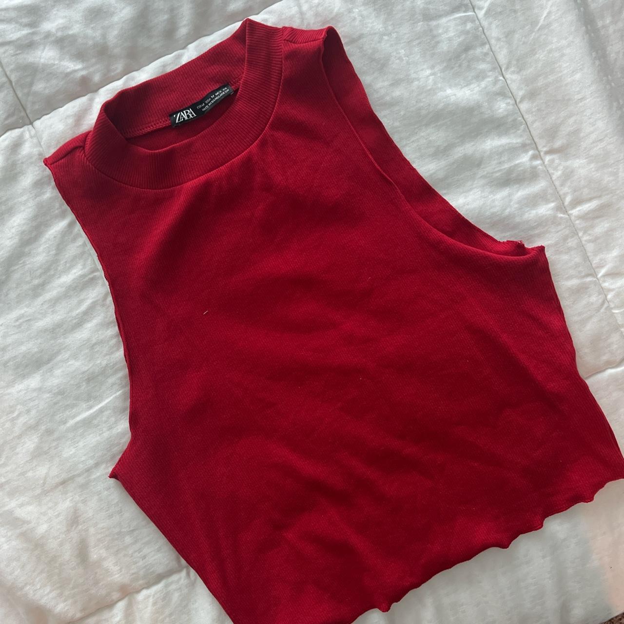 Never worn Zara crop top Super cute, super... Depop