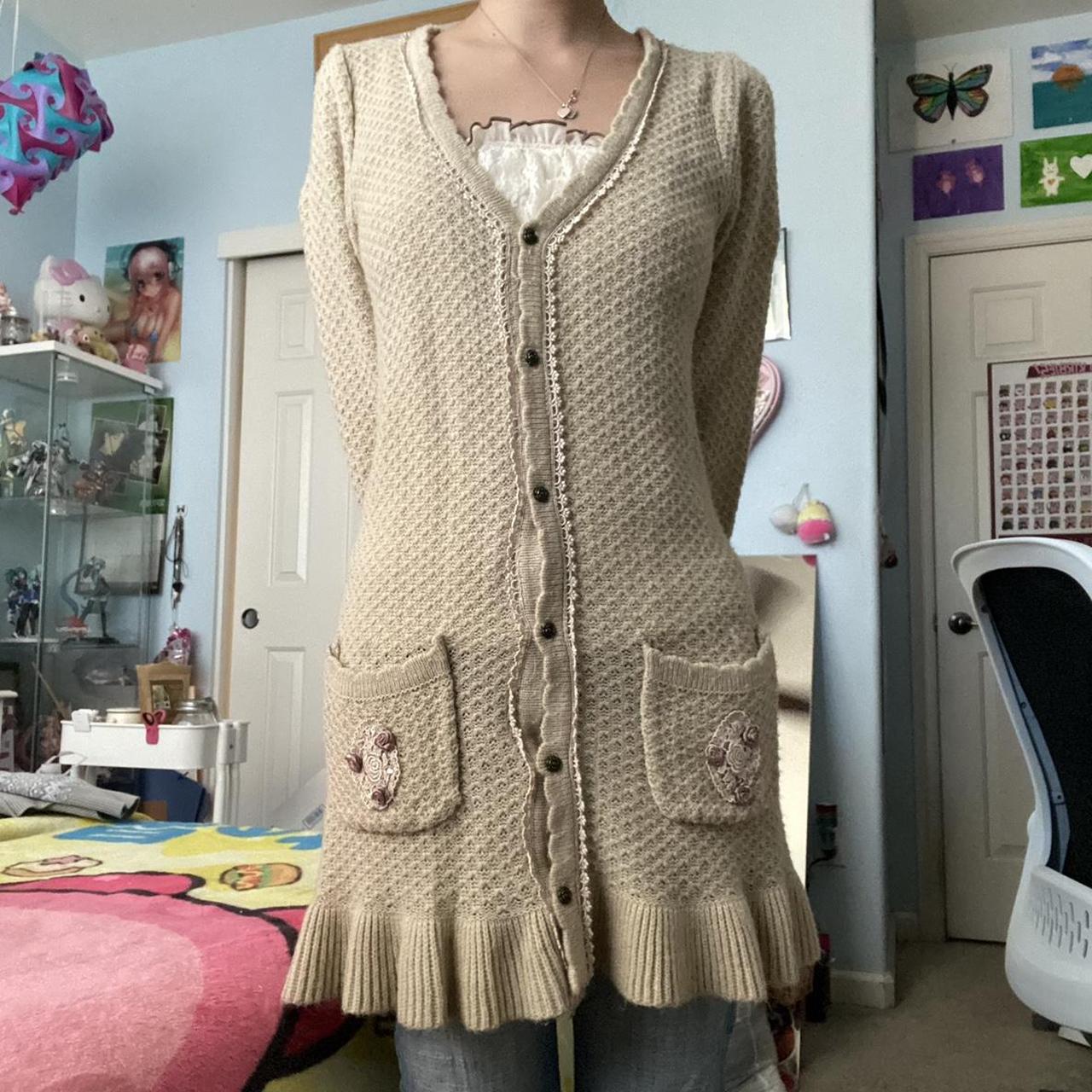 japanese brand axes femme long cardigan Depop