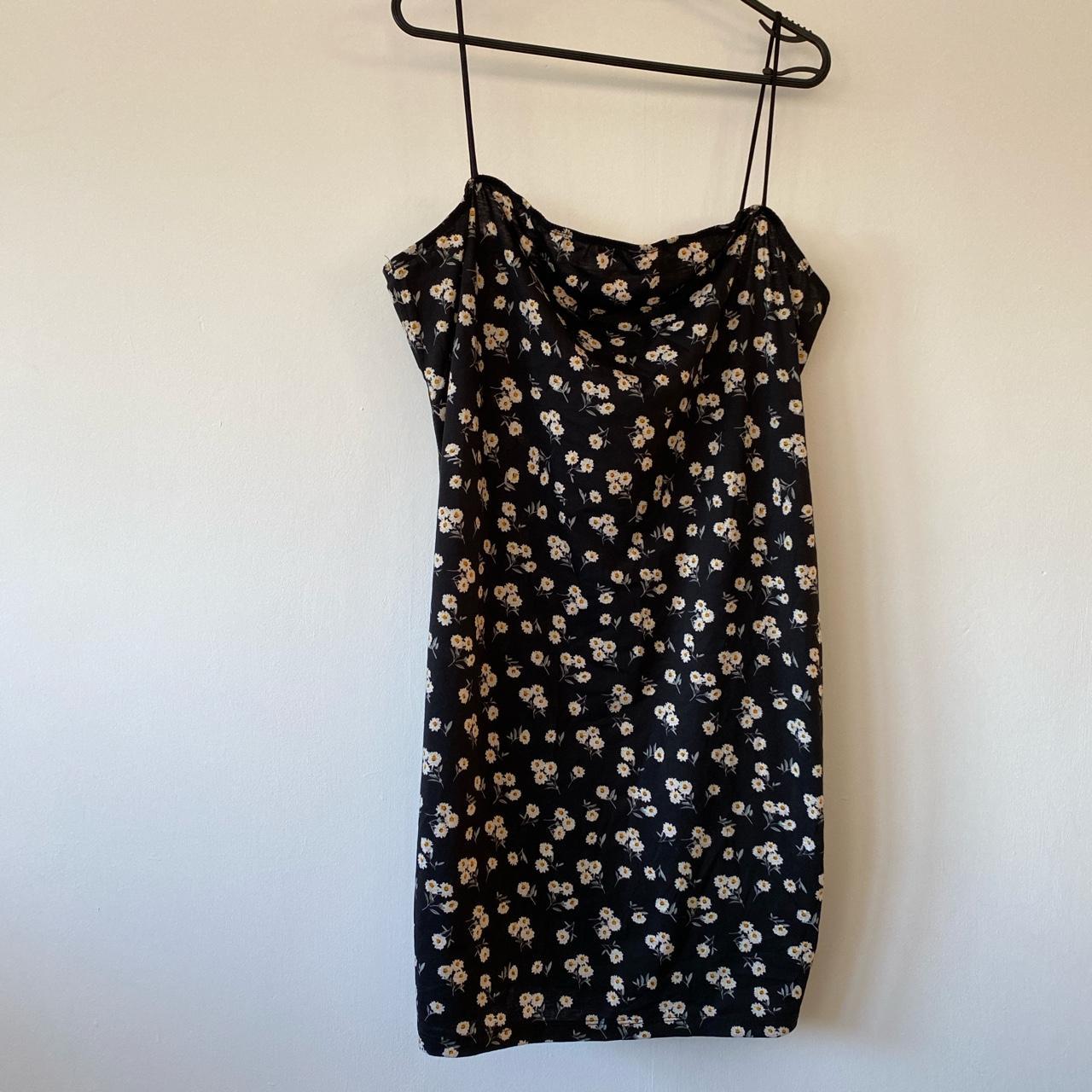 Women's Black and Yellow Dress | Depop