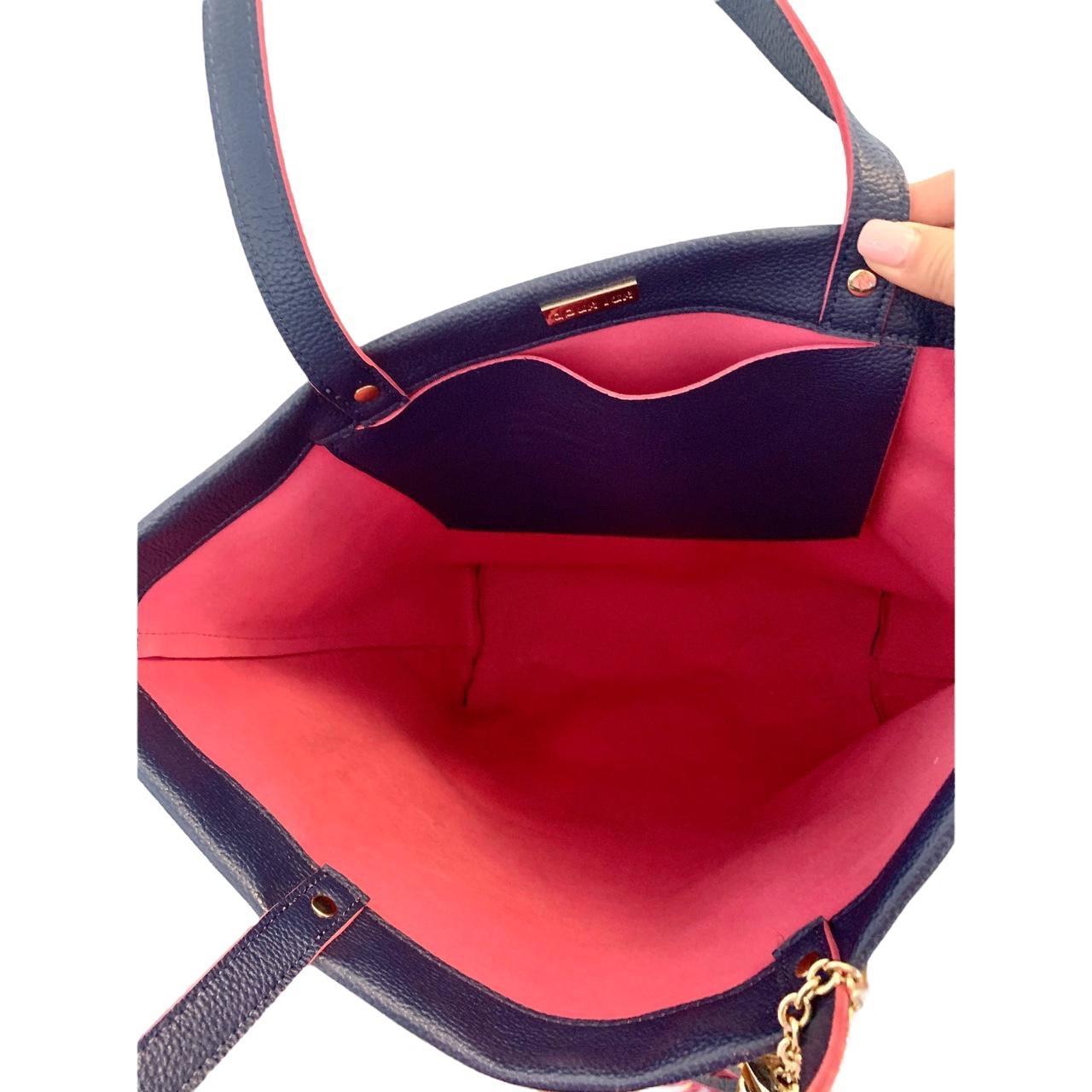 🌻 Deux Lux Elle Tote Bag 🌻 Color: Navy Blue/Pink 🌻 - Depop