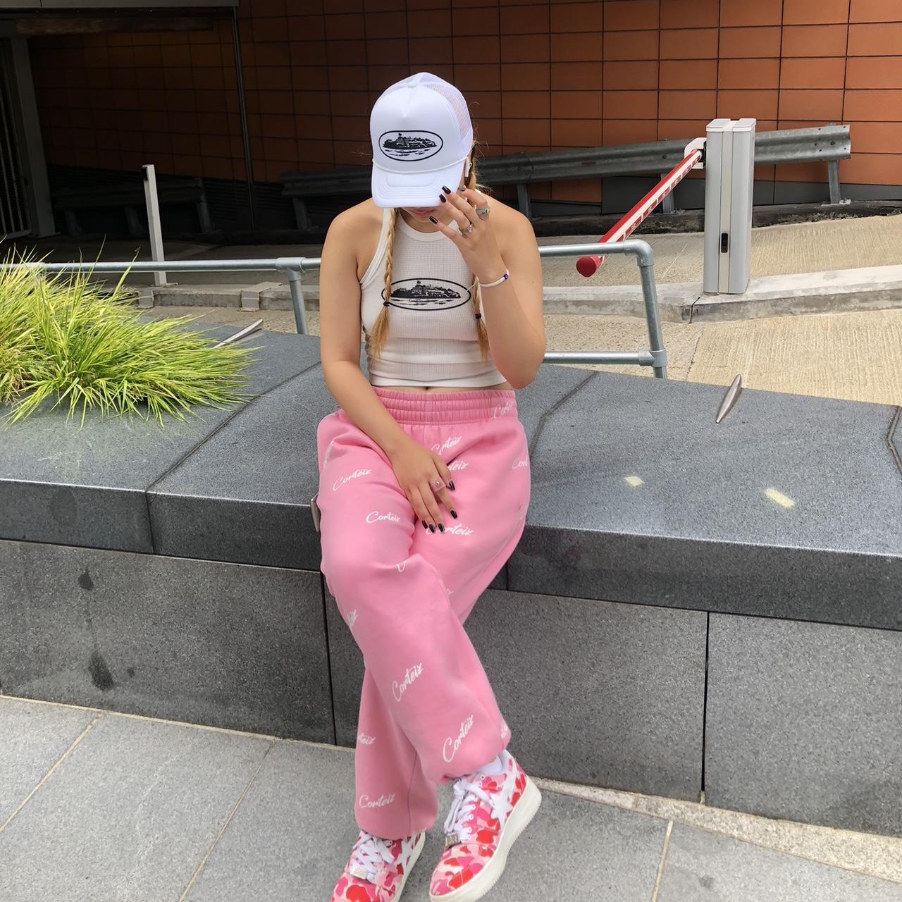 pink crtz joggers open to offers