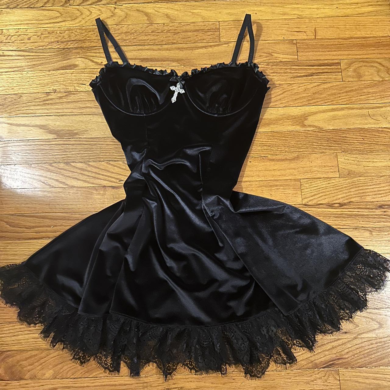 Dolls Kill Women's Black Dress | Depop