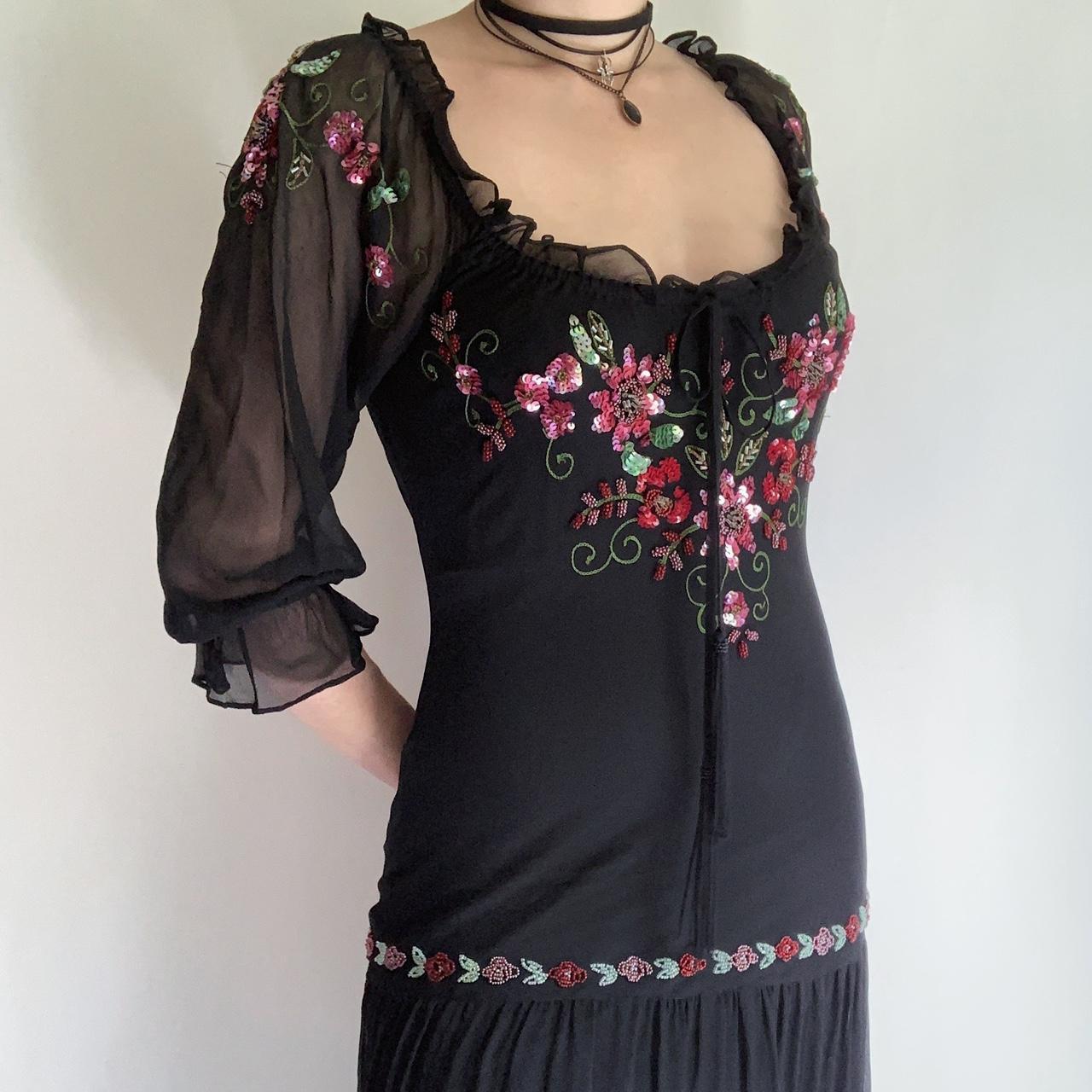 Silk on sale peasant dress