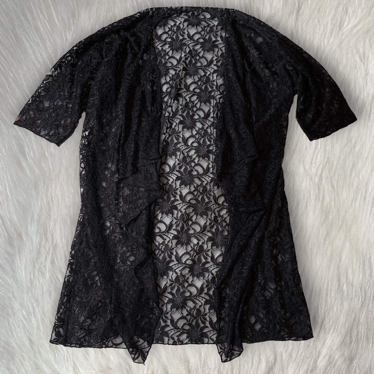 Black lace cardigan outfit best sale