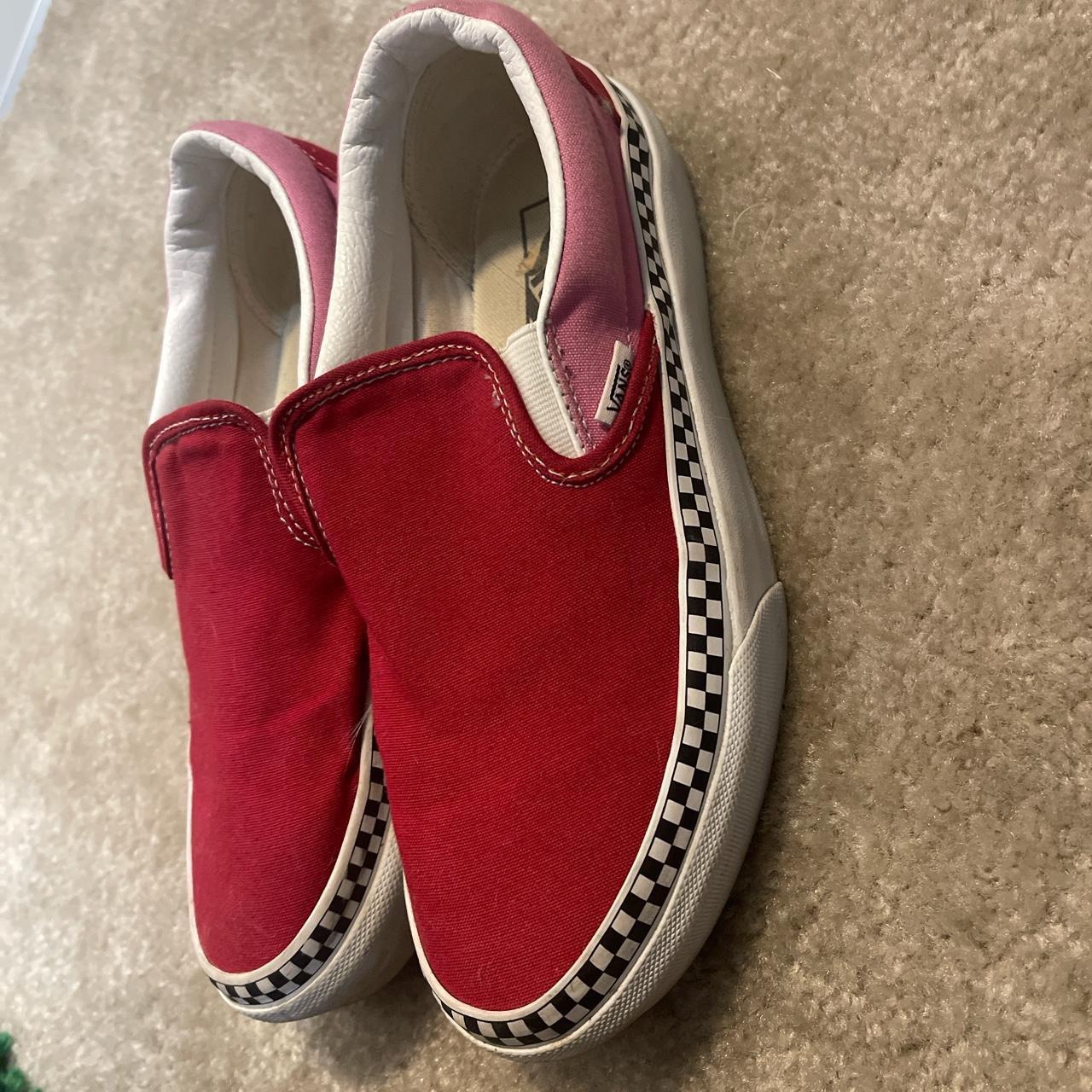 red checkered vans platform