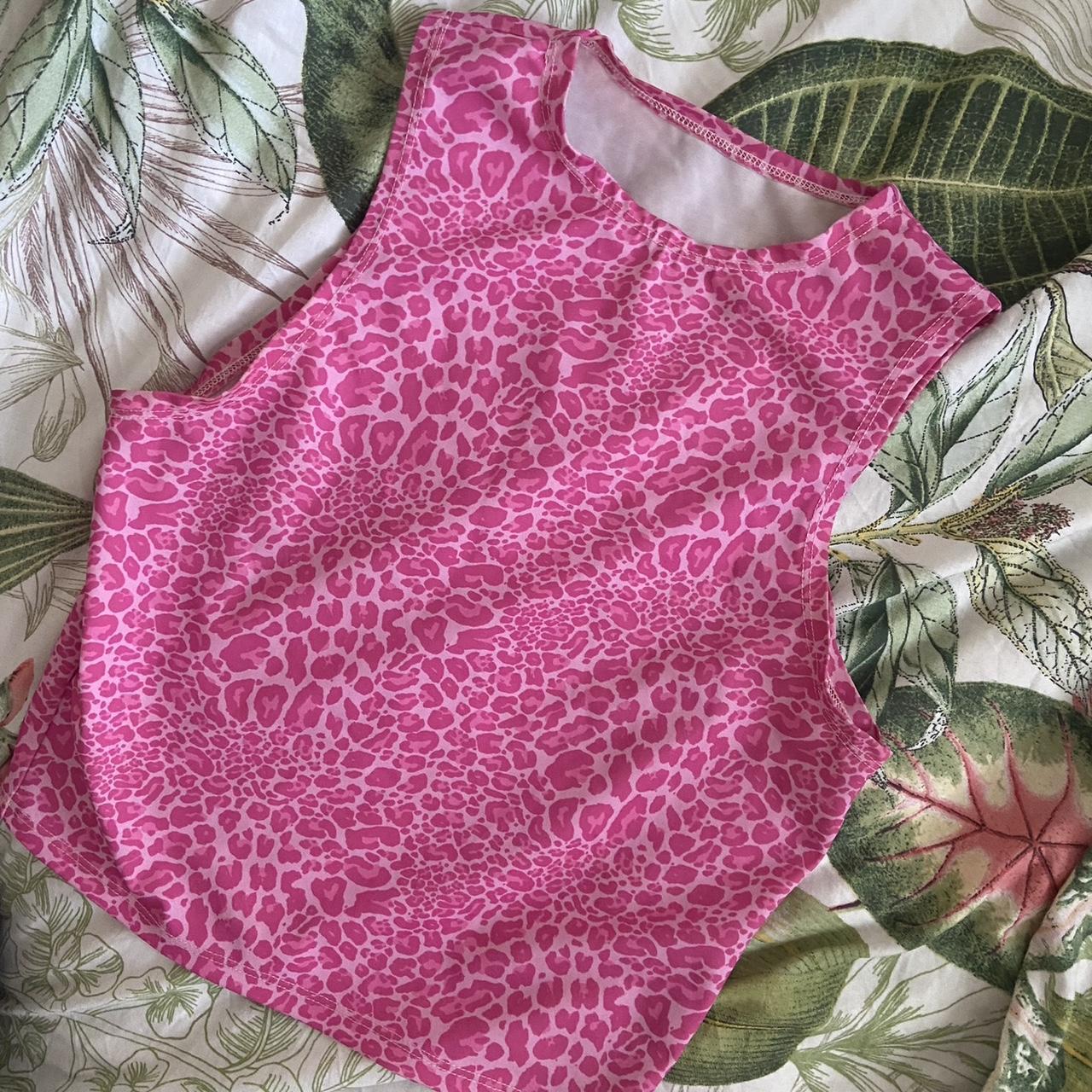 Pink Cheetah Print Top 💓💓 Bought from an... - Depop