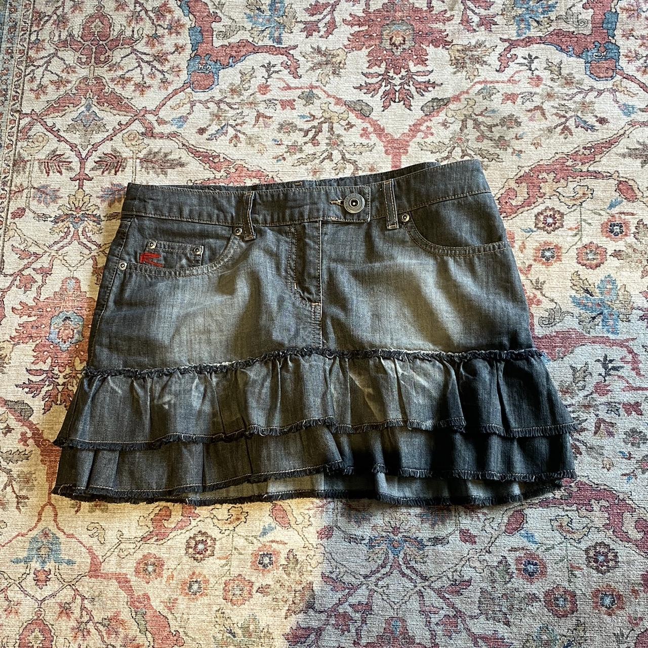 Vintage river island dark grey mini cargo Depop