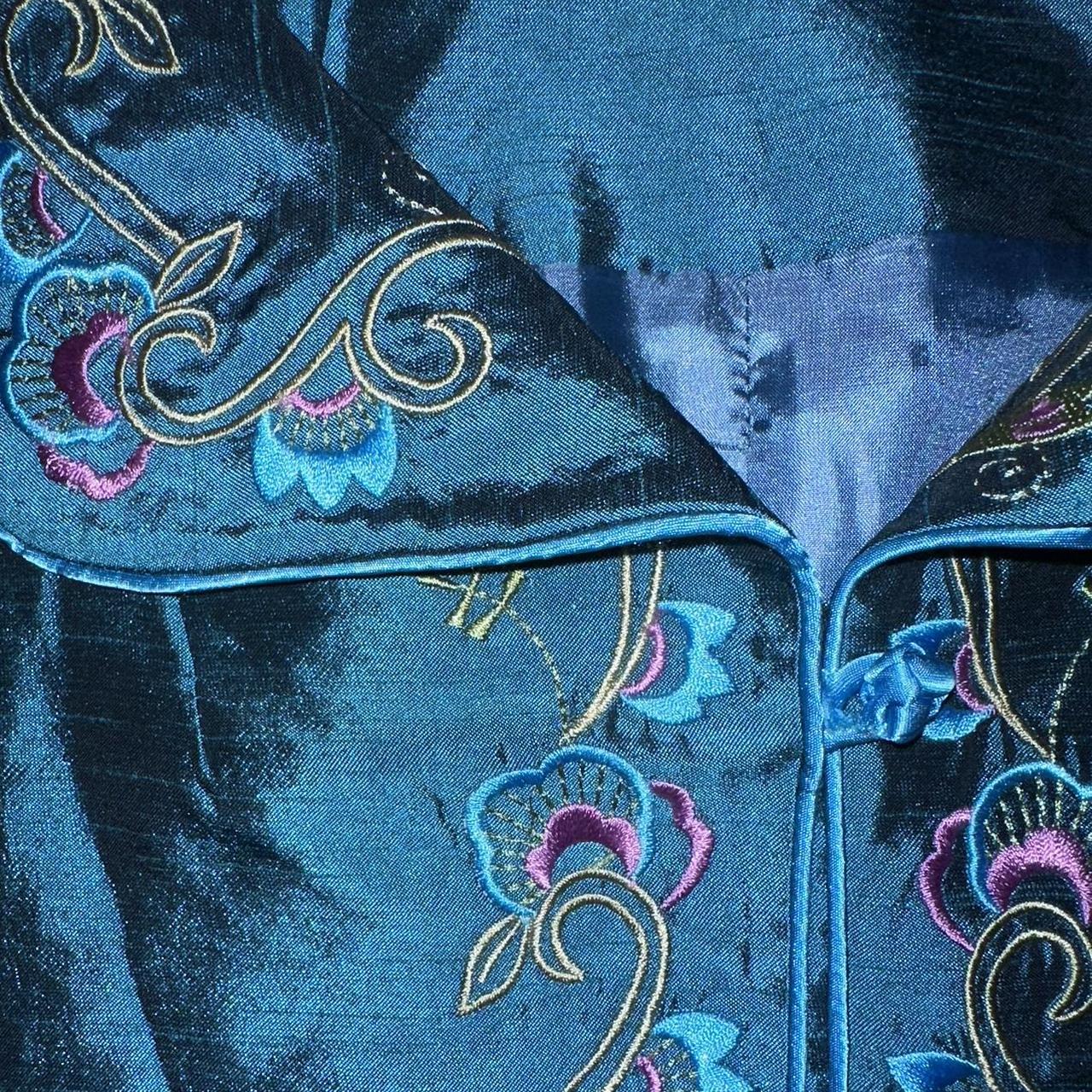 Galliano Women's Blue and Purple Jacket (4)