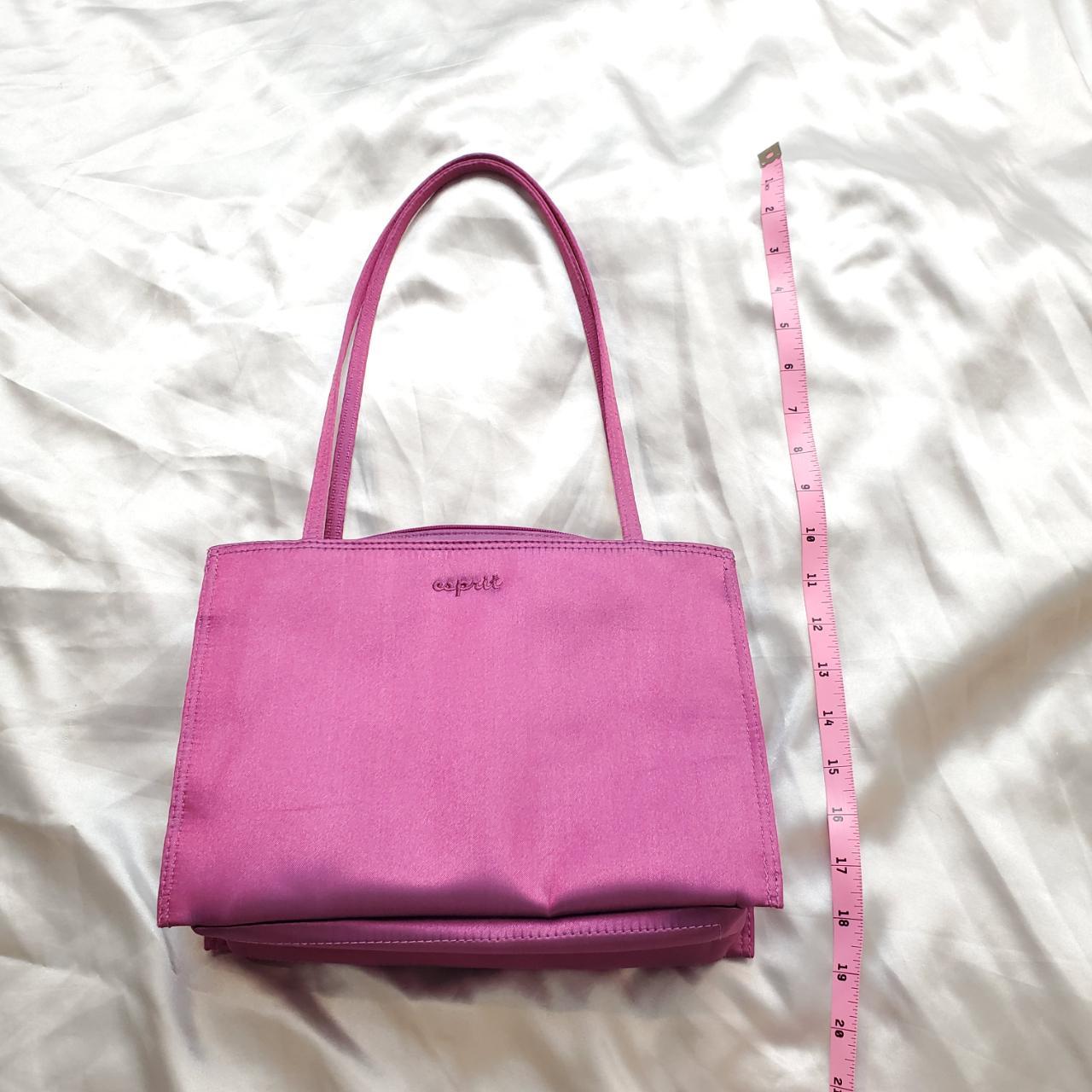 ESPRIT 90s Nylon Fuchsia Pink Shoulder Bag... - Depop