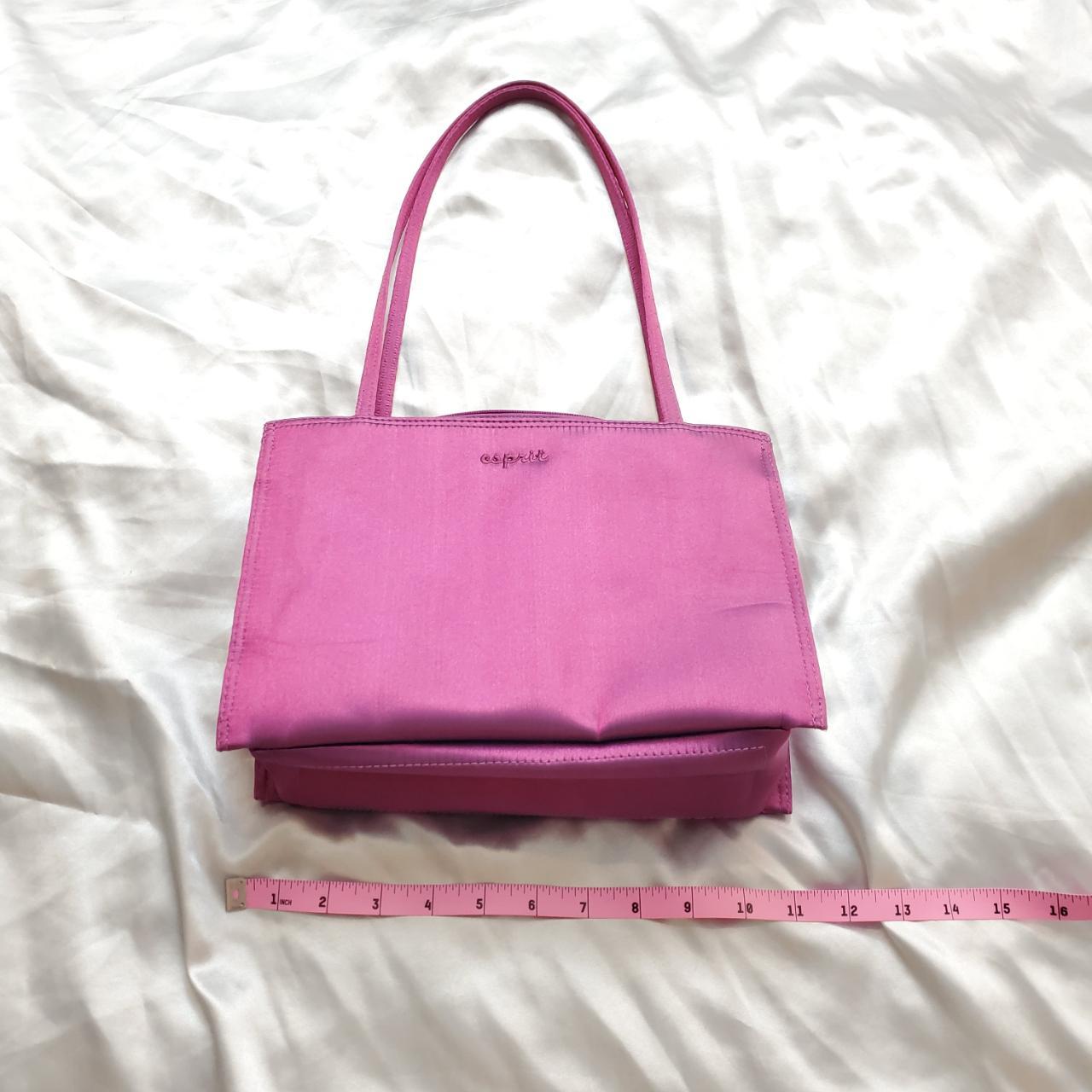 ESPRIT 90s Nylon Fuchsia Pink Shoulder Bag... - Depop