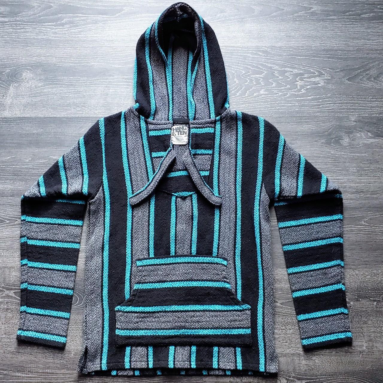 Striped baja outlet hoodie