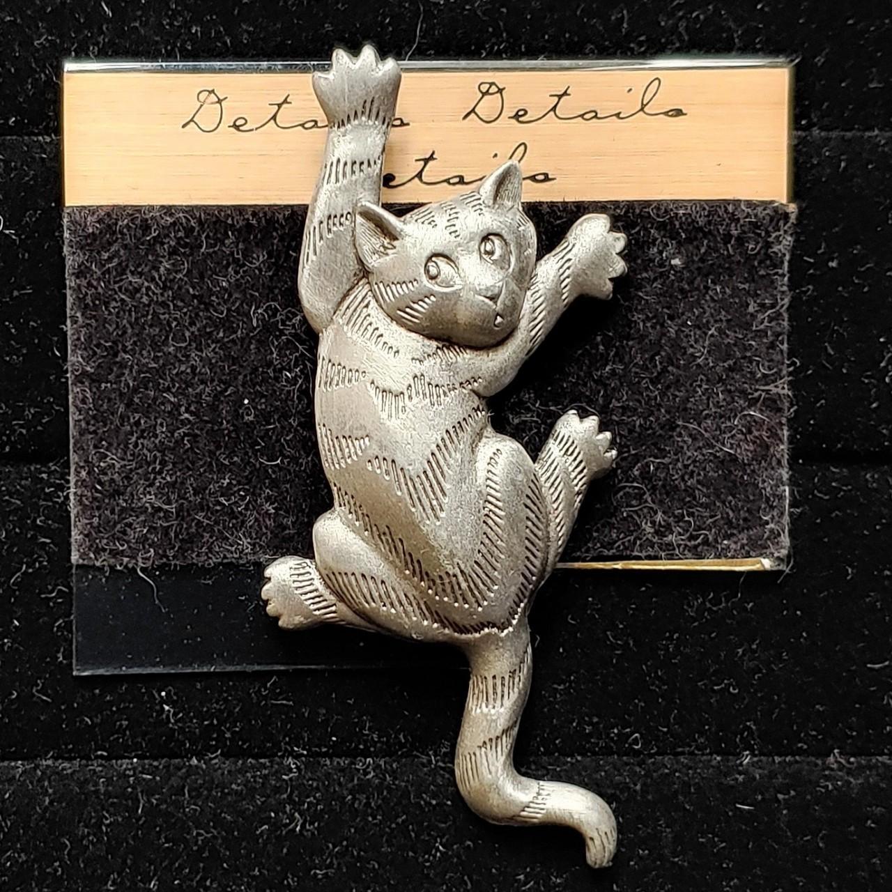 HOT Jonette Cat Brooch Jj Jonette Brooch Vintage 80s JJ Jonette