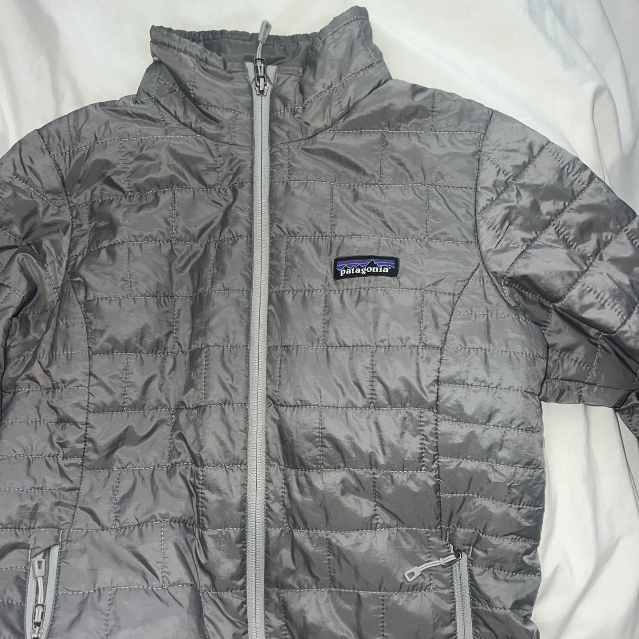 Patagonia nano puff jacket in feather grey Depop