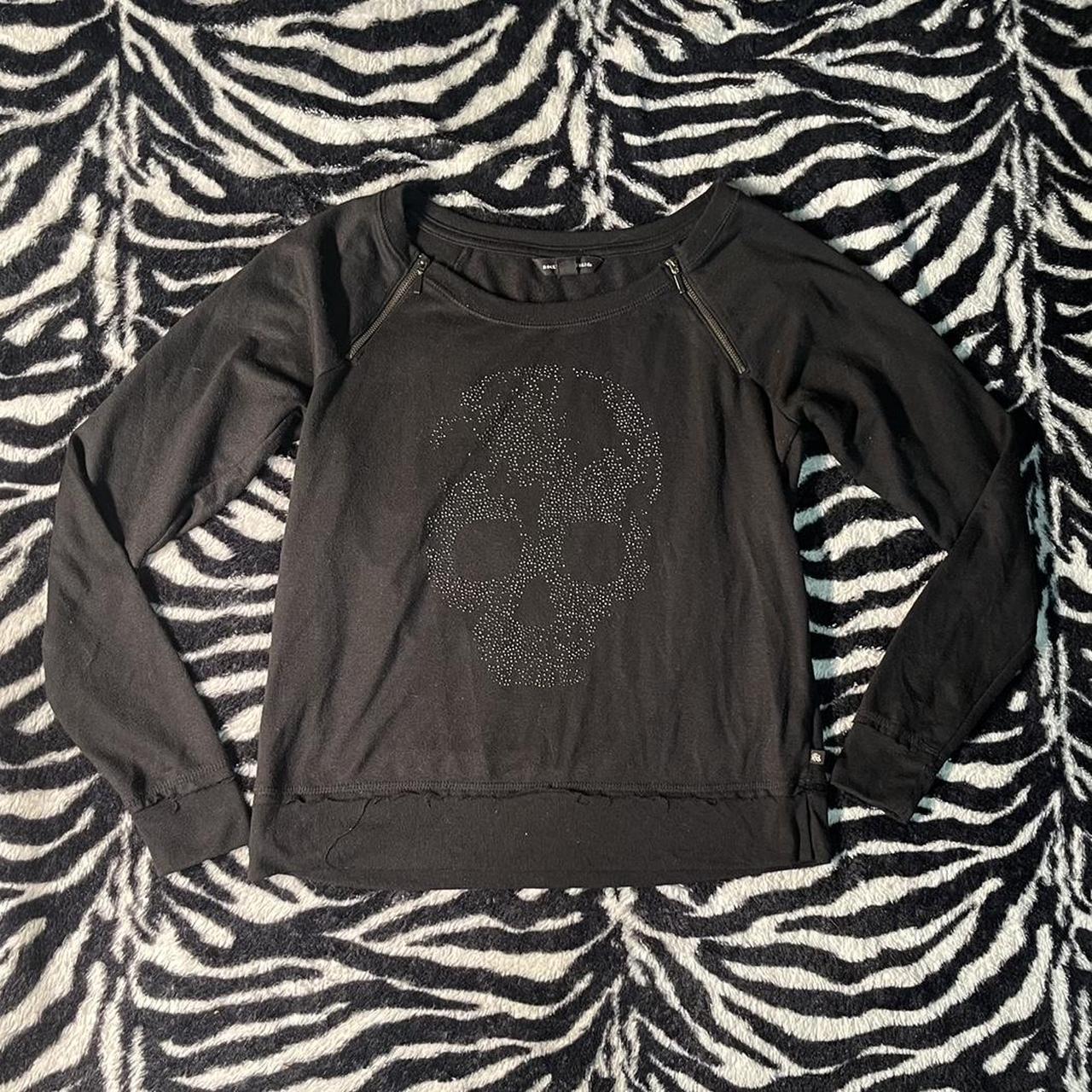 Rock and Republic Women's Black and Grey Shirt