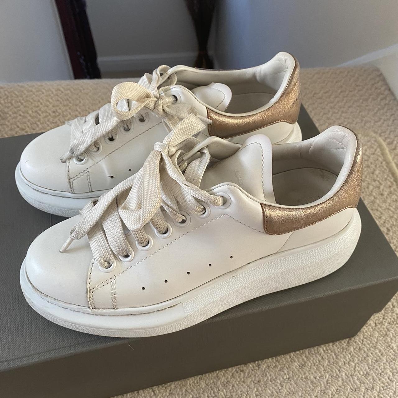 Alexander mcqueen fashion sneakers bronze