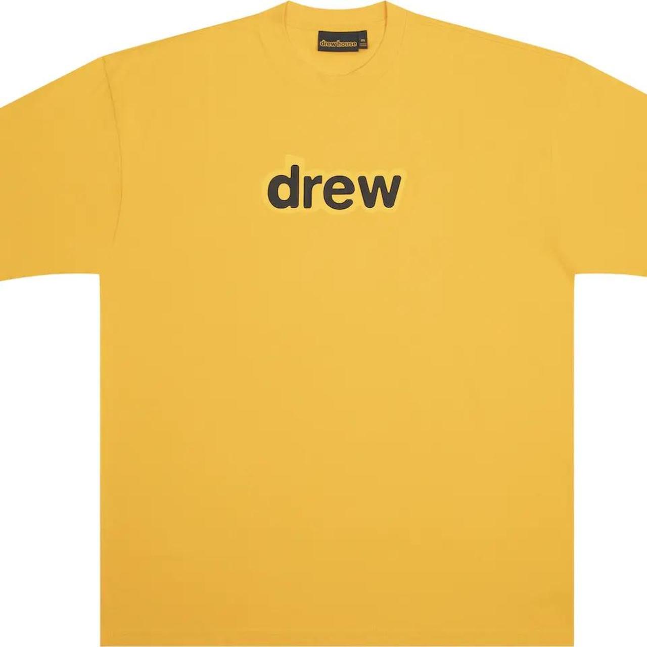 authentic yellow drew house tshirt small but would... - Depop