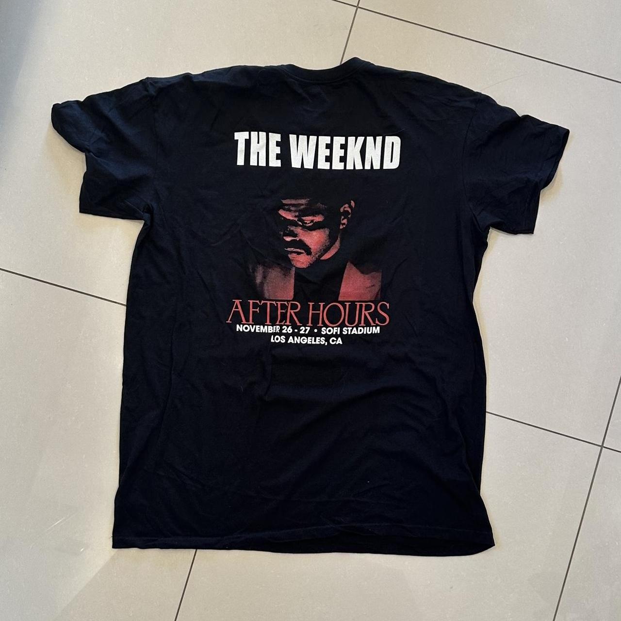 トップス The Weeknd AFTERLIFE T-SHIRT The Weeknd After Hours Tour T-Shirt Adult XL Black Double
