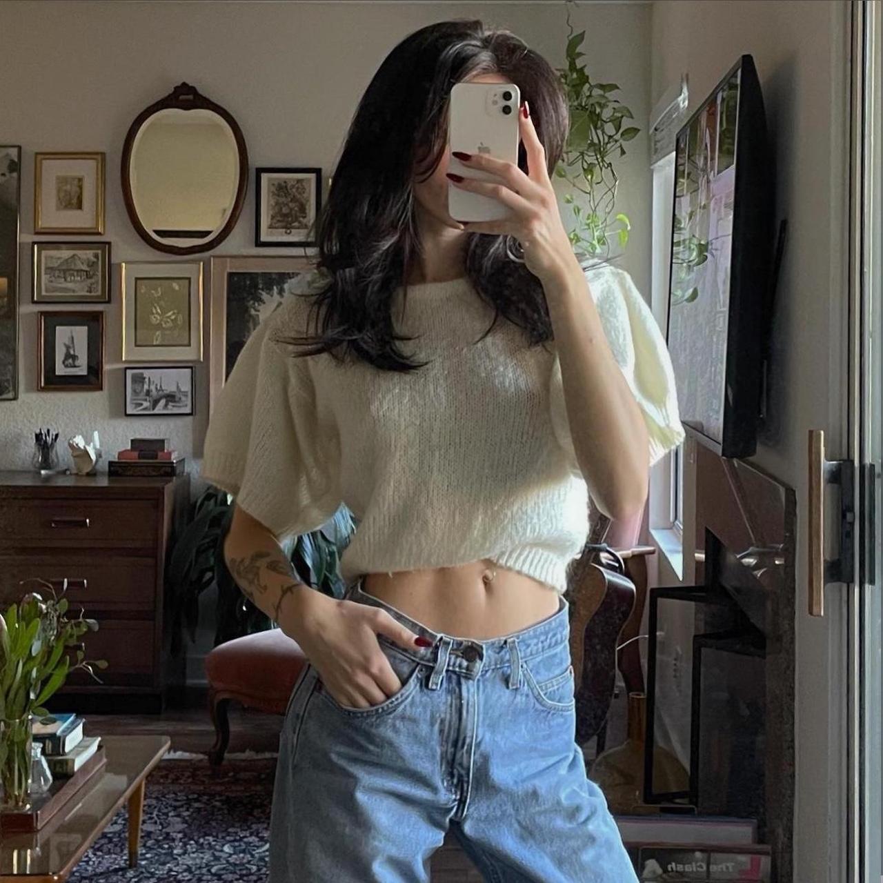 Cropped vintage outlet jumper