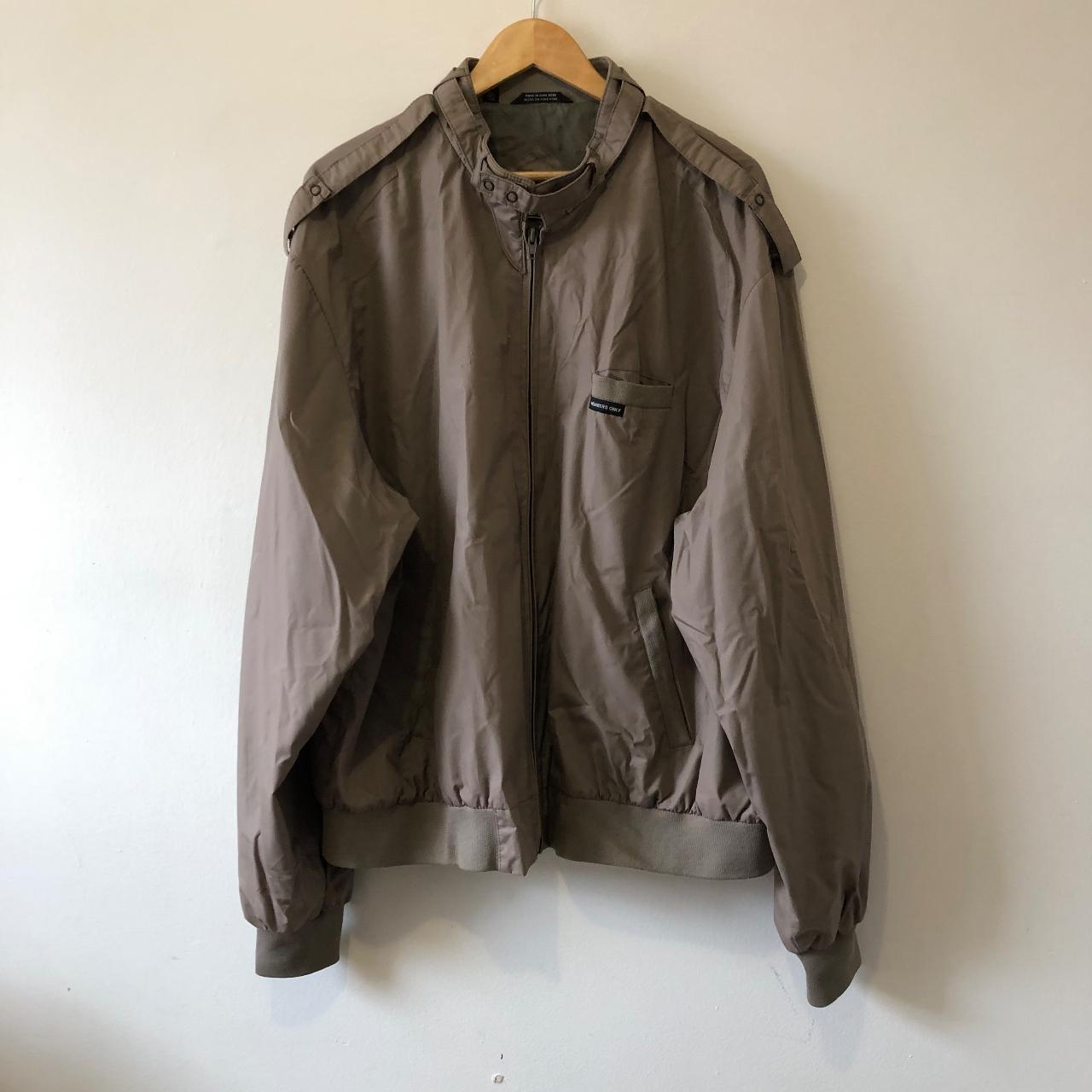 Members only iconic 2024 racer jacket grey