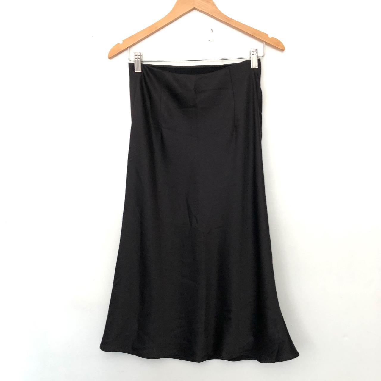 Madewell Satin Midi Slip Skirt Size 0 Cut on the... - Depop