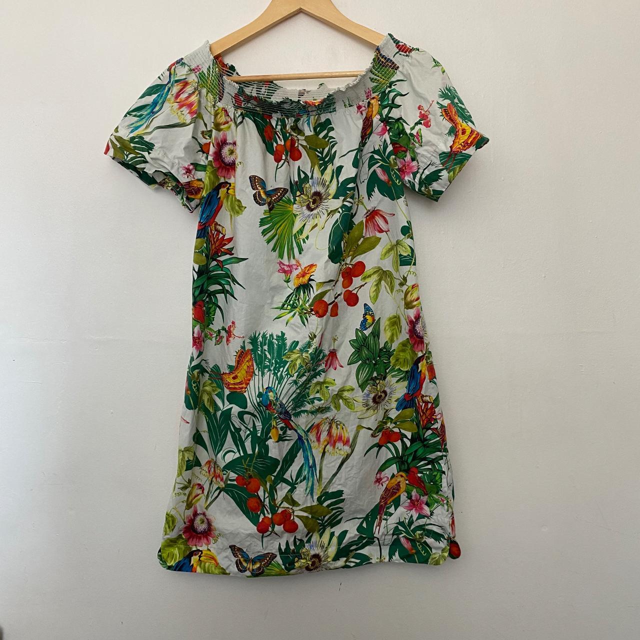 J.Crew Off the Shoulder Ratti Into the Wild Dress. Depop