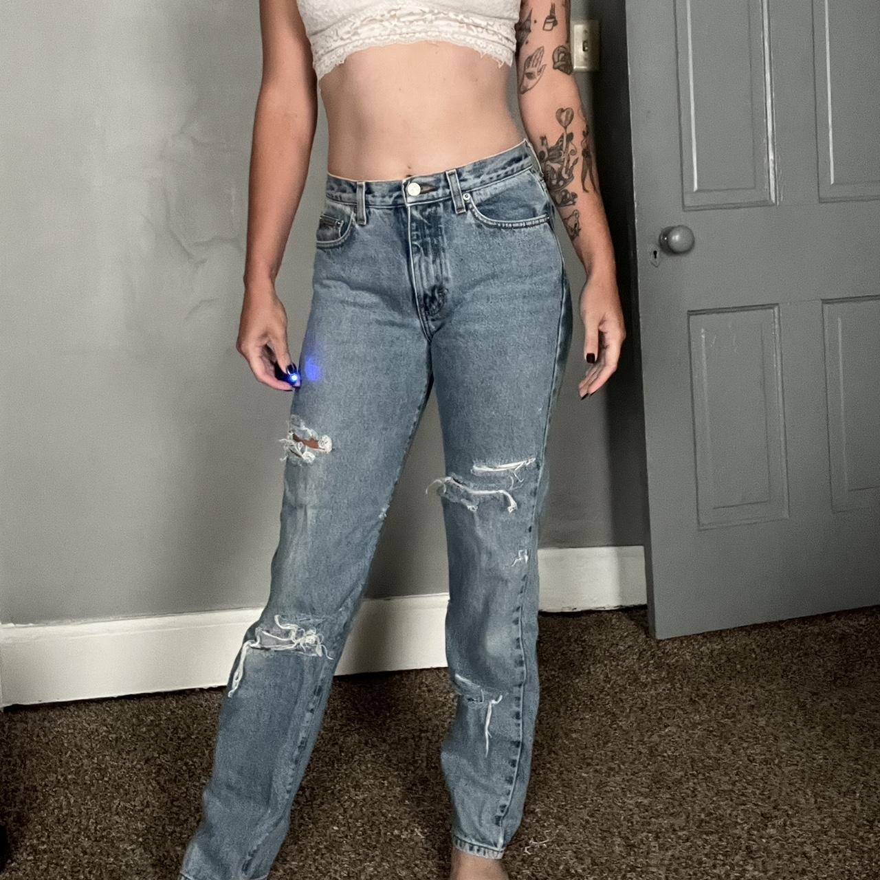 Calvin Klein ripped jeans *excellent... Depop