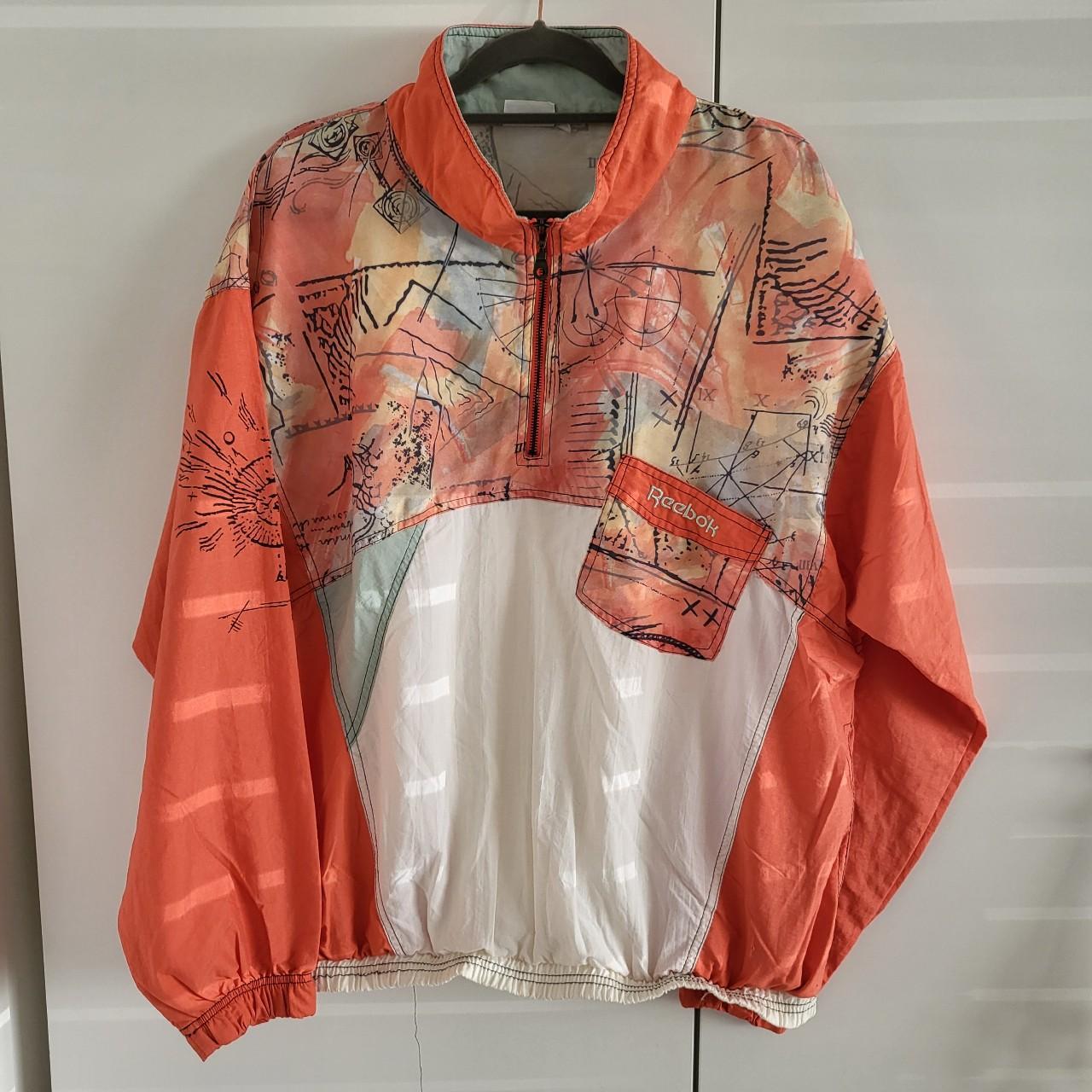 Reebok jacket vintage womens shop orange