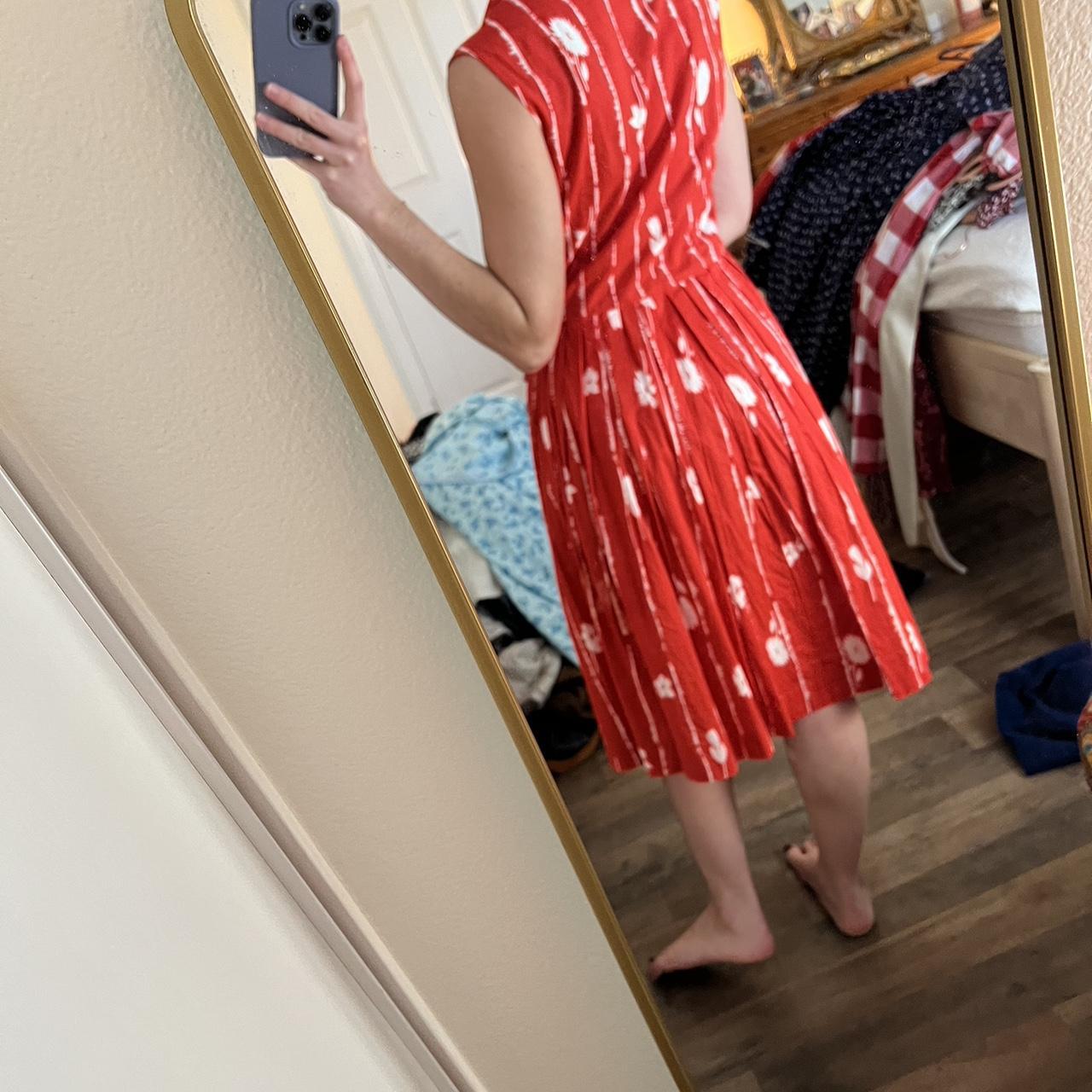Ganni Women's Red Dress (2)