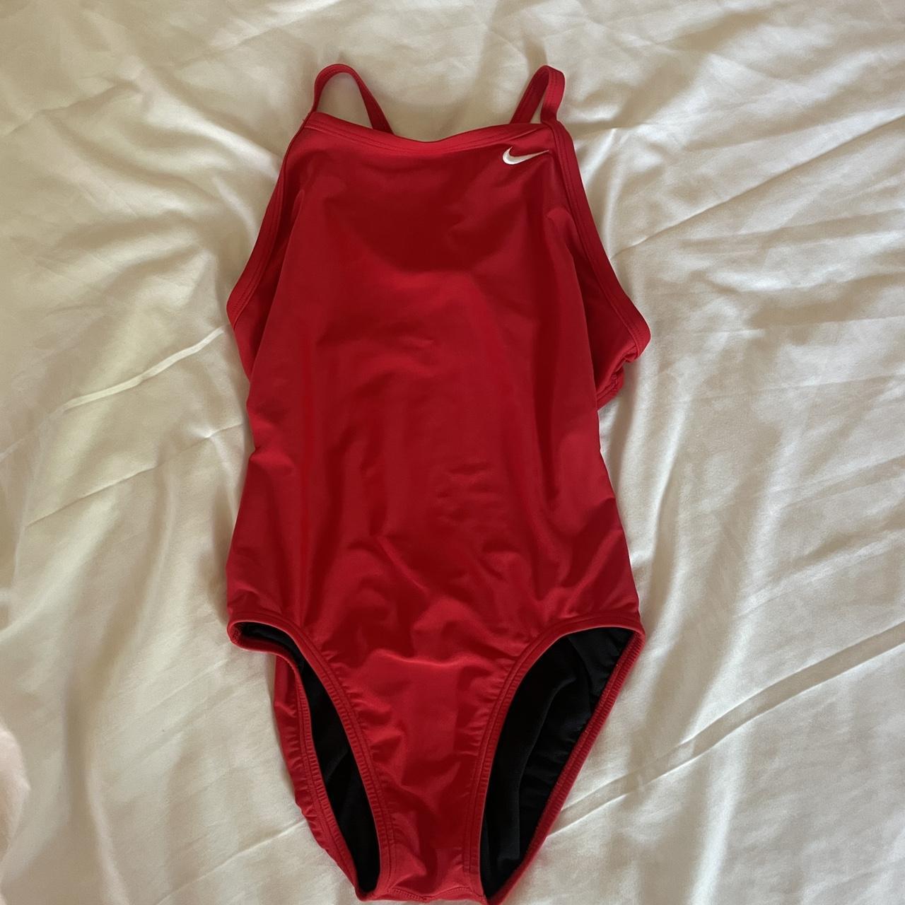 Red Nike one piece swimsuit. Size 6 fits like a medium. Depop
