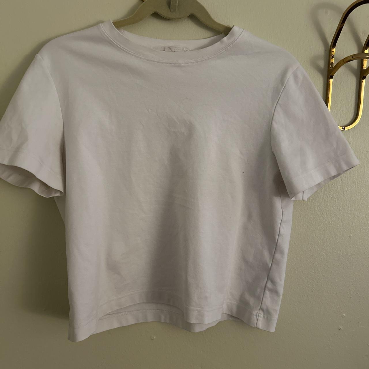 Cos medium white tee. Great condition minus a very... - Depop