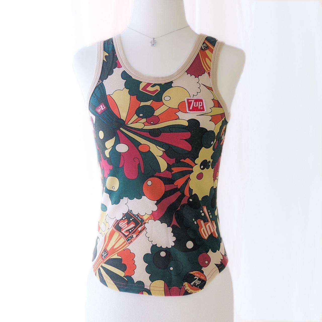 vintage 7-up tank top by japanese brand back alley! | Depop