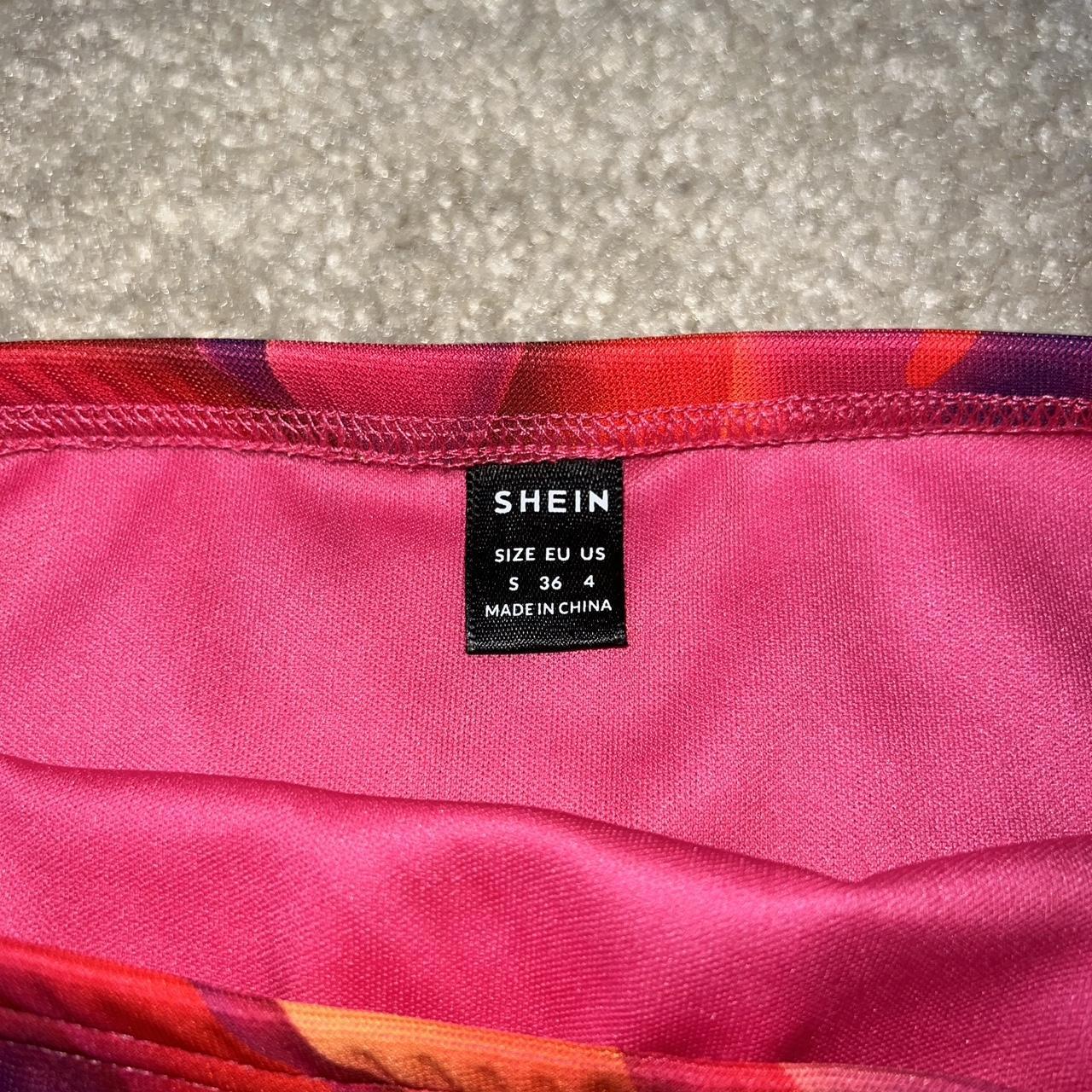 SHEIN Women's Pink and Purple Skirt (3)
