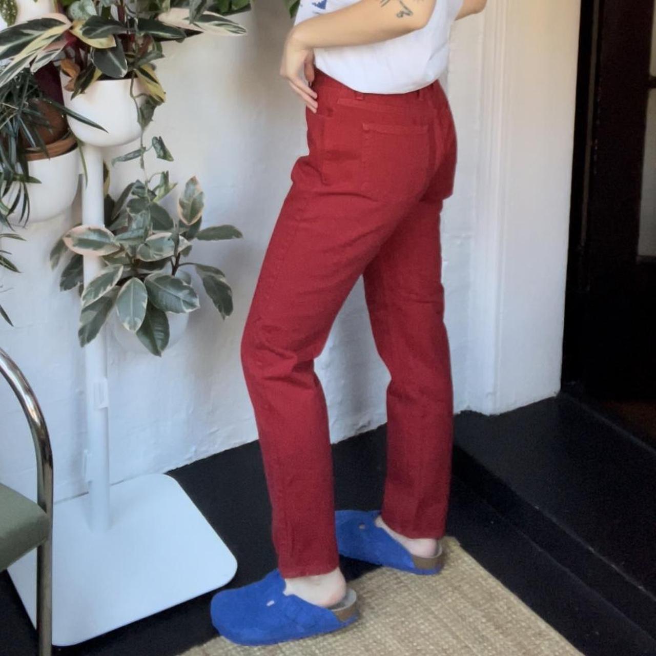 Guess store red pants