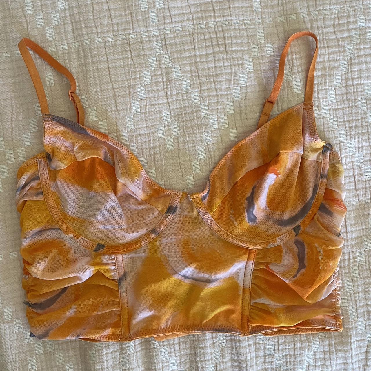 Glassons Orange Corset Top Size 12 🍊 Depop 8221